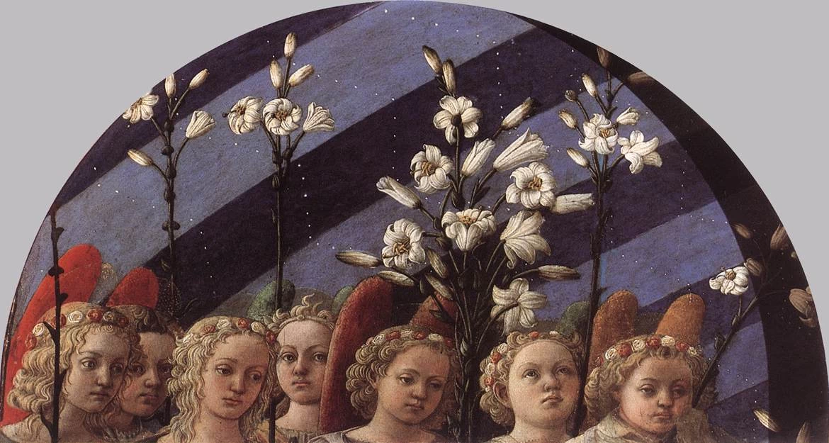 Coronazione della Vergine - Galleria degli Uffizi, Firenze, dettaglio